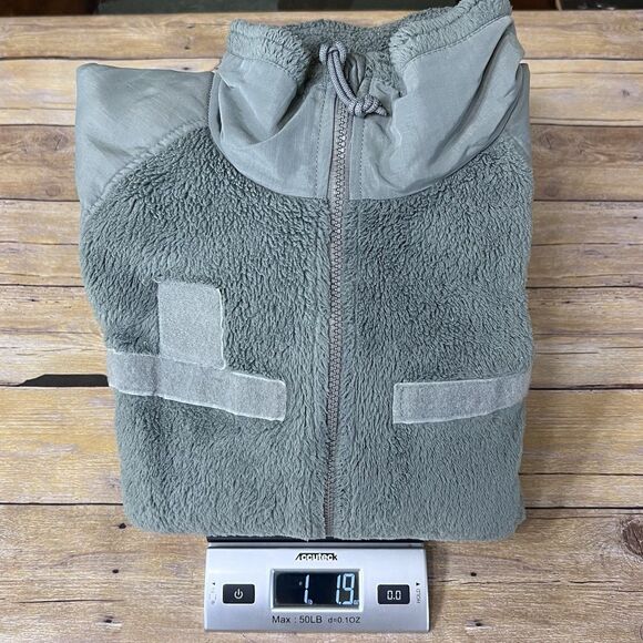 US Military Size Large Gen III Polartec 100 Cold Weather Fleece Jacket Green GC - Picture 13 of 13
